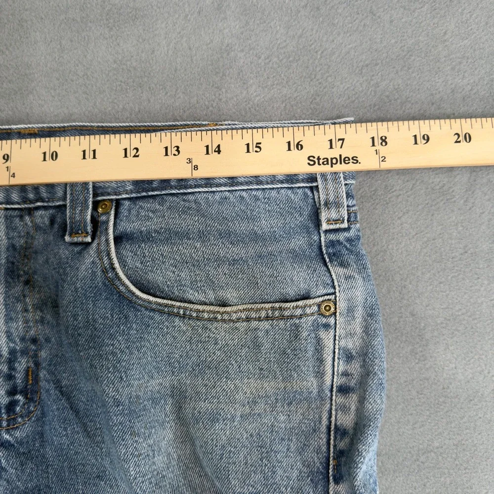 Carhartt Traditional Fit Blue Denim Jeans Mens 34x30 Workwear Straight Leg‎